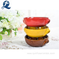 Customized Logo Glazed Small Casserole Ceramic Cookware